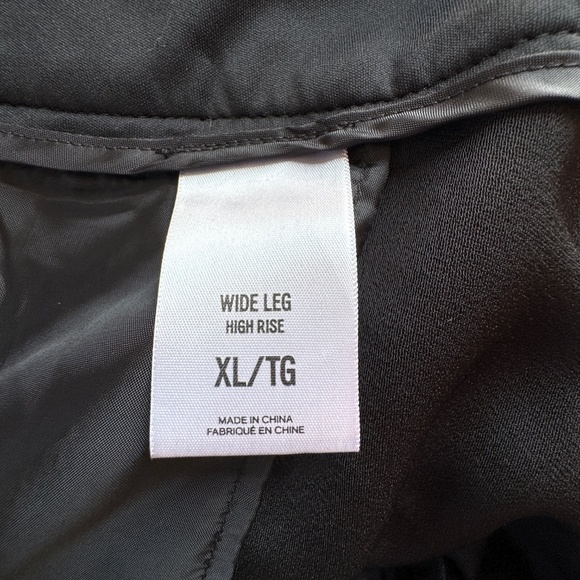 Express High Waist Palazzo Black Tie Waist Pants - XL - Picture 8 of 9